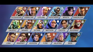Apex Legends - All Characters Intro Season 0 To 10