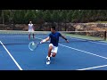 Nole i Dule world championships in "MINI" tennis BEST POINT EVER (68 shots) !