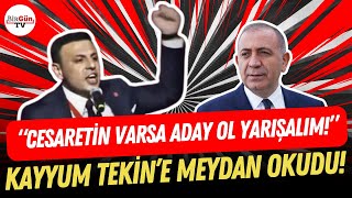 Özgür Çelik İstanbul Kongresinde Gürsel Tekine Meydan Okudu Cesareti̇n Varsa Aday Ol Yarişalim