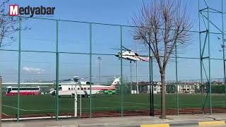Hurbaşkanı Erdoğanın Güvenliği İçin İkiz Helikopter Kullanıldı