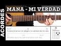Mi Verdad - Maná y Shakira en guitarra cover acordes chords