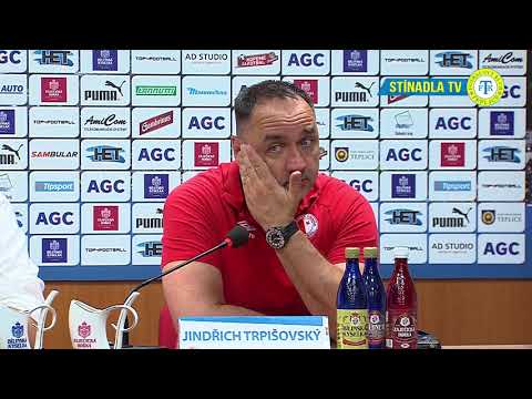 Tiskov konference hostujcho tmu po utkn Teplice - Slavia Praha (26.5.2018)