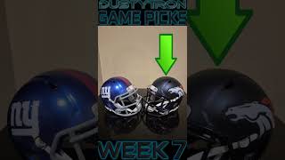 Nfl Week 7 Picks In Under 30 Seconds