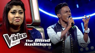 Kavinda Gimhana | Chuner | Blind Auditions | The Voice Teens Sri Lanka