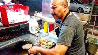 MEAN Looking NICE Guy - Making AMAZING Street BURGERS And TACOS!! - Mexican STREET FOOD MEAN Looking NICE Guy - Making AMAZING Street BURGERS And TACOS!! - Mexican STREET FOOD