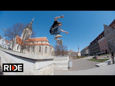 Dave Bachinsky Skates Old City Tallinn, Estonia