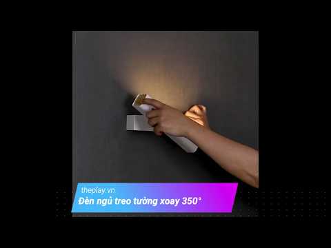 Đèn ngủ treo tường LED xoay 350°