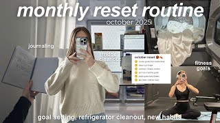 October Monthly Reset Cozy & Productive Habits, Goal Setting, Cleaning Workout Routine