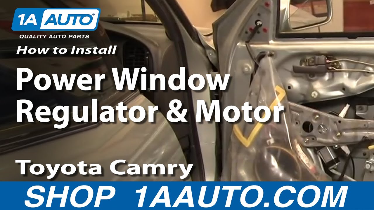 How To Install Replace Power Window Regulator and Motor ...