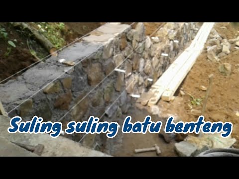 JANGAN DISPELEKAN....fungsi suling suling batu pondasi penahan longsor