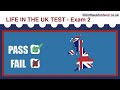 🇬🇧 Life in the UK Test - EXAM 2 - UPDATED 2024 - British Citizenship practice tests 🇬🇧