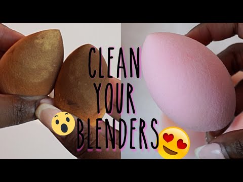 How to: Get your Beauty Blenders SUPER CLEAN | Beauty Blender Hack - YouTube