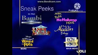 Sneak Peeks Menu To Little Brown Bear Dvd Game 2004 Dvd What If?