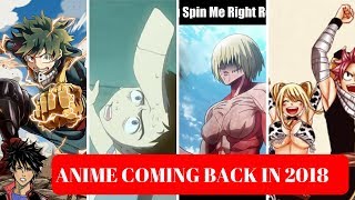 Anime sequels in 2018 that you need to watch