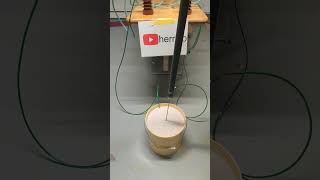 Making Fulgurits With High Voltage At 28Kv 1A 300Hz Dc #Shorts #Highvoltage #Shortcircuit #Plasma