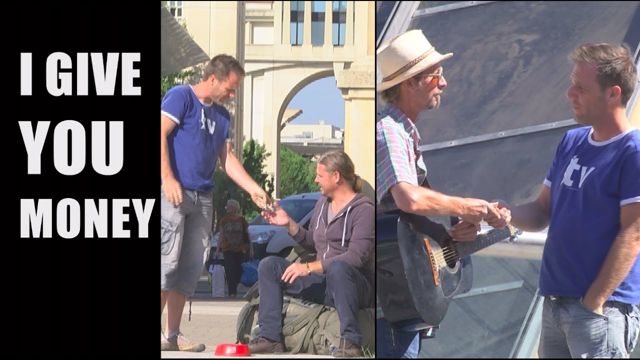 Rémi Gaillard Gives Away 500 Euro To People On The Street
