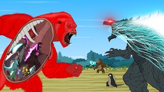 Evolution of KONG vs TEAM GODZILLA ATOMIC BREATH: Size Comparison | Godzilla & K