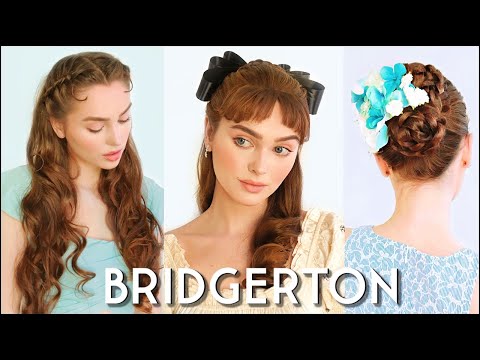 daphne "BRIDGERTON" hairstylesð modern regency hair tutorial - YouTube