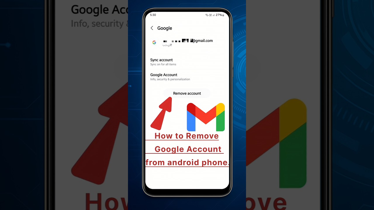 How to Remove Gmail Account from phone ll Gmail Account How to Remove Gmail Account from phone ll Gmail Account