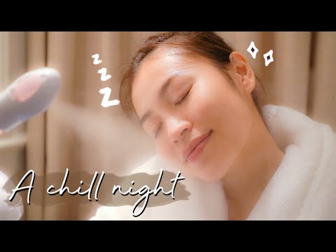 Dưỡng da trong lúc... MẤT GIỌNG ?! | Go to Bed With Me