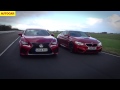 New Lexus RC F vs BMW M4 - drift and drag race head-to-head