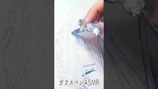 ガラスペンで夏祭りの絵を描く音Satisfying Gl Pen Sound