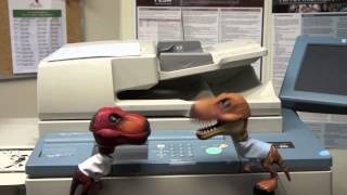 Dinosaurs at the Office "Makin' Copies"