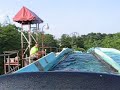 On the log flume ride at Six Flags Great Adventure