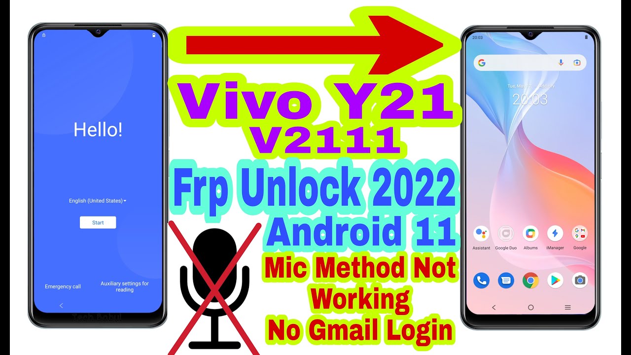 Vivo Y21 (V2111) Mic Method Not Working/Frp Bypass Vivo Y21 (V2111) Mic Method Not Working/Frp Bypass