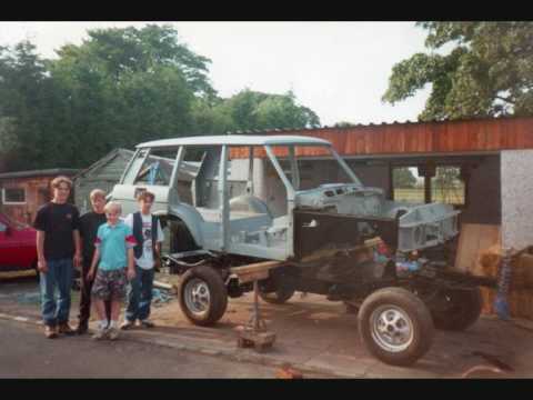 A classic range rover getting restored from scrap to nice 