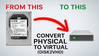 How To Convert A Physical Disk To A Virtual Disk Using Disk2Vhd Step-By-Step