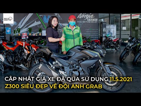 Z300 siêu keng về đội anh Grab | Cập nhật giá xe Kawasaki đã qua sử dụng 11.5.2021 | MaxMoto |