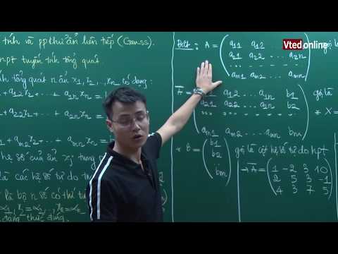 Vted.vn - Hệ phương trình tuyến tính và phương pháp khử ẩn liên tiếp (Gauss) - Thầy:Đặng Thành Nam