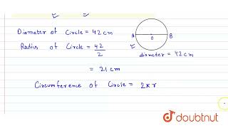 Find The Cirference Of A Circle Whoserndiameter Is 42 Cm. 7 Mensuration-2 Maths Rd ...