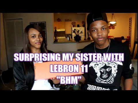 SURPRISING MY SISTER WITH LEBRON 11