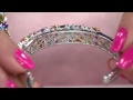 Master Cut 12.00 ct tw Multi-Gemstone Sterling Hinged Cuff with Antonella Nester