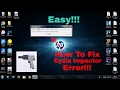 How To Fix Cydia Impactor Errors 71, 80, 81