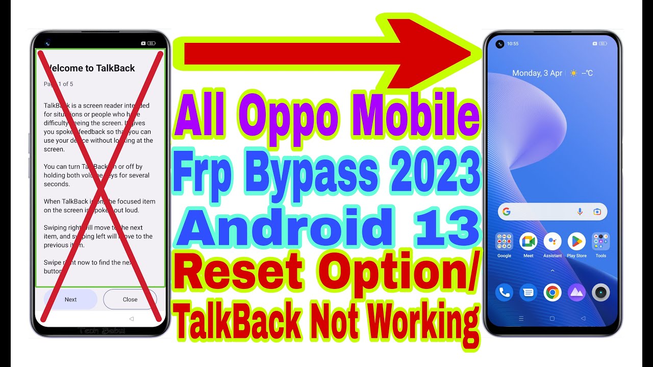 All Oppo Android 13 Frp Bypass/Reset Option/TalkBack Not All Oppo Android 13 Frp Bypass/Reset Option/TalkBack Not
