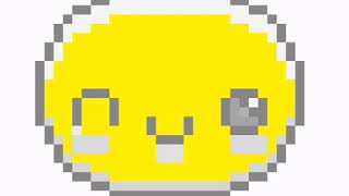 Speed art pixelated winky face emoji