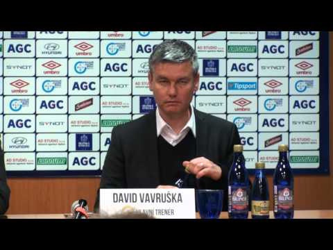 Tiskov konference domcho trenra po utkn se Spartou (1.5.2016)