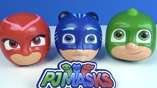 Pijamaskeliler koca kafalar yumuşak oyuncak sürpriz top kesiyoruz Pjmasks top ka