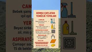 Komşu Çatlatan Temizlik Tüyoları