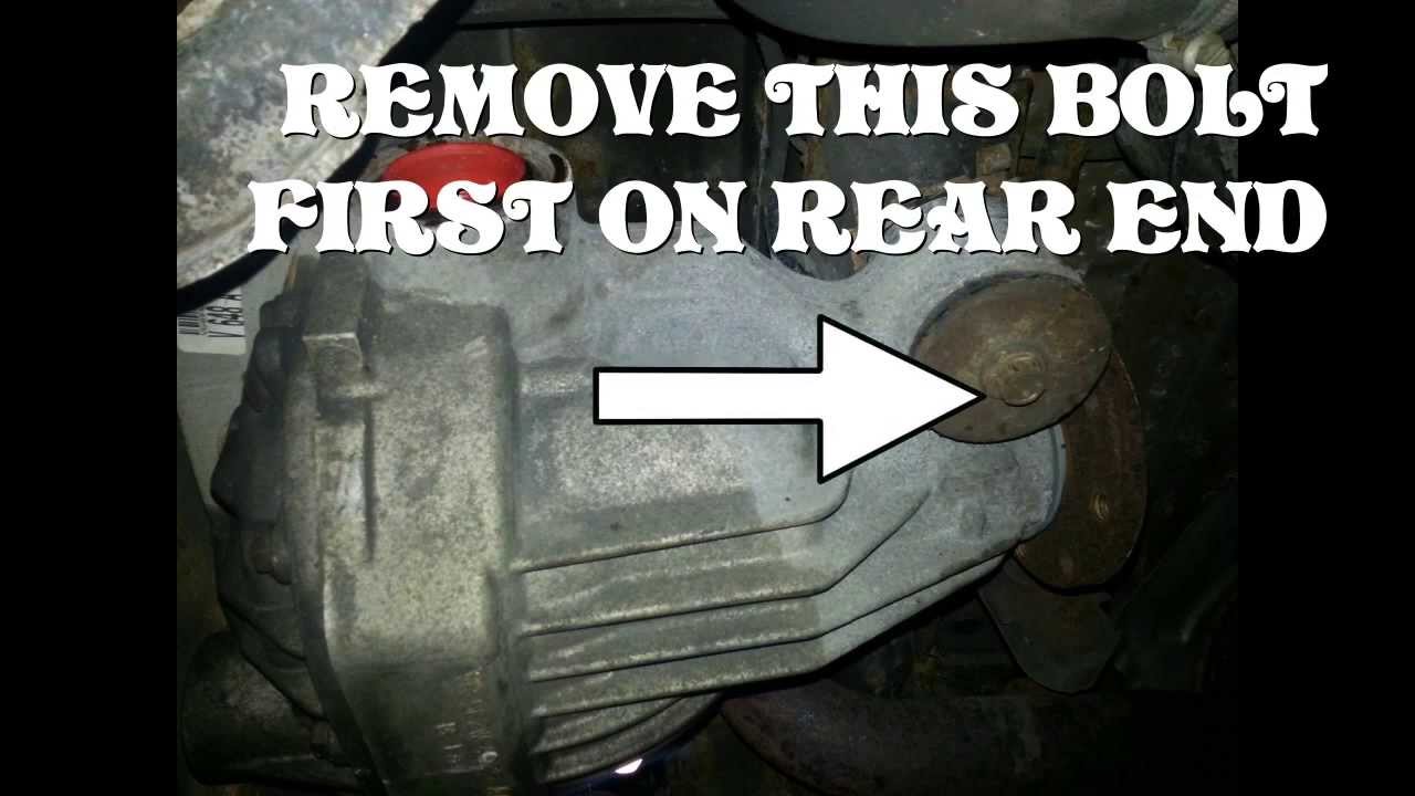 2003 Ford explorer rear axle removal