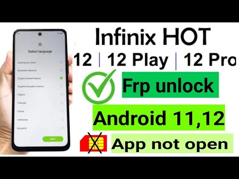 Infinix Hot 12 Play Frp Bypasss app list not working Infinix Hot 12 Play Frp Bypasss app list not working