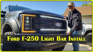 2019 Ford Super Duty F-250 Platinum LED Light Bar Install | Light up the Night!