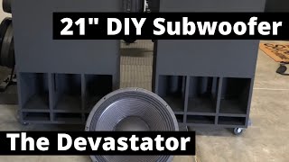 21 Inch DIY Subwoofer build guide! The best GSG sub for your Home Theater.