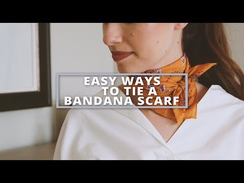 Easy Ways to Tie a Bandana Scarf - YouTube