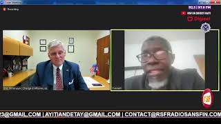 Haiti journalist Yvenert interview with Eric Stromayer, US Charge d'Affaires ad interim to Haiti