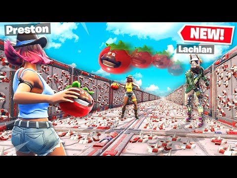 LACHLAN vs PRESTON *NEW* FORTNITE TOMATO DODGEBALL! (Season 6 Battle Royale)