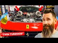 Aaron Kaufman Builds 1200 HP FERRARI TWIN TURBO F12 for DDE: ...